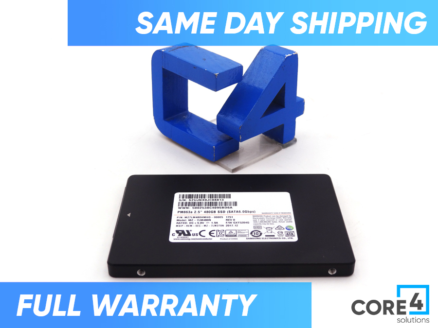SAMSUNG MZ7LM480HMHQ-00005 480GB PM863A 2.5 SATA 6GBPS SSD
