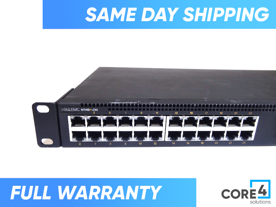 DELL N1148P-ON PowerSwitch 48 Port Gigabit PoE Ethernet