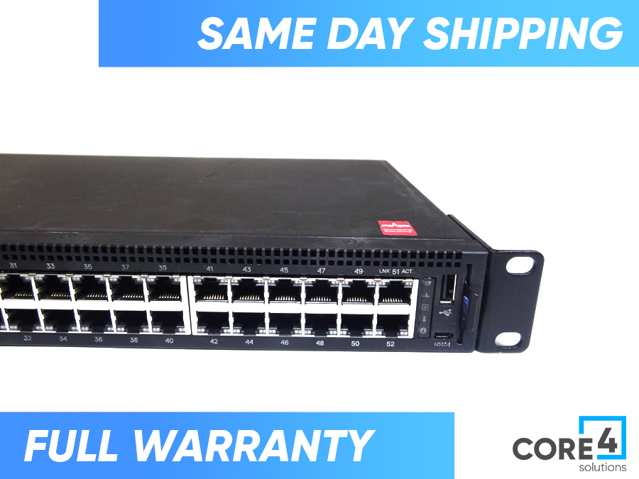DELL N1148P-ON PowerSwitch 48 Port Gigabit PoE Ethernet