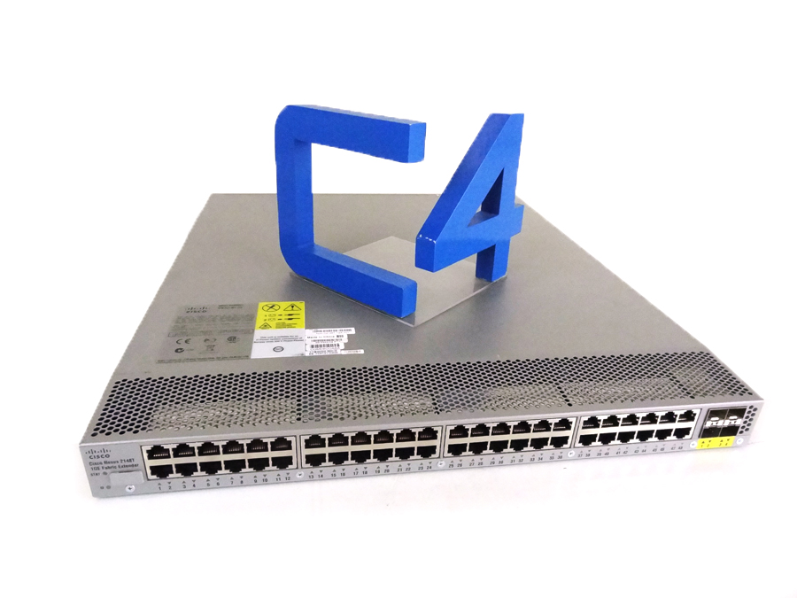 CISCO N2K-C2148T-1GE N2K 1GE 48X1G-BE SWITCH w/ 1PS & FAN MOD