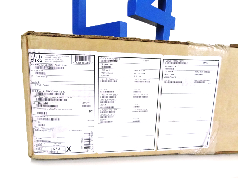 CISCO N3K-C3064TQ-32T NEXUS 3064-T 32 X 10GBASE-T AND 4 N