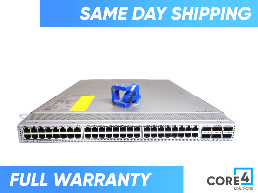 CISCO N9K-C93108TC-FX NEXUS 9300 48 X 10GBASE-T + 6 X 408 SWITCH