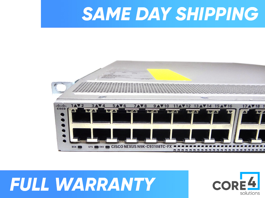CISCO N9K-C93108TC-FX NEXUS 9300 48 X 10GBASE-T + 6 X 408 SWITCH