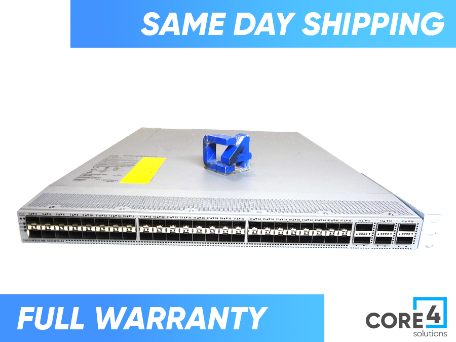 CISCO N9K-C93180YC-EX NEXUS 9300, 48P 1/10/25G, 6P 40/100