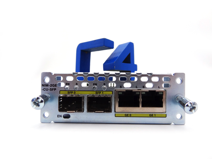 CISCO NIM-2GE-CU-SFP 2-PORT GIG ETHERNET WAN NIM 