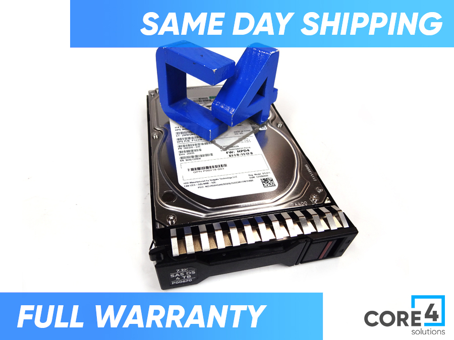 HP P00198-001 HPE 4TB 12G SAS LFF DS HDD - P00670-001