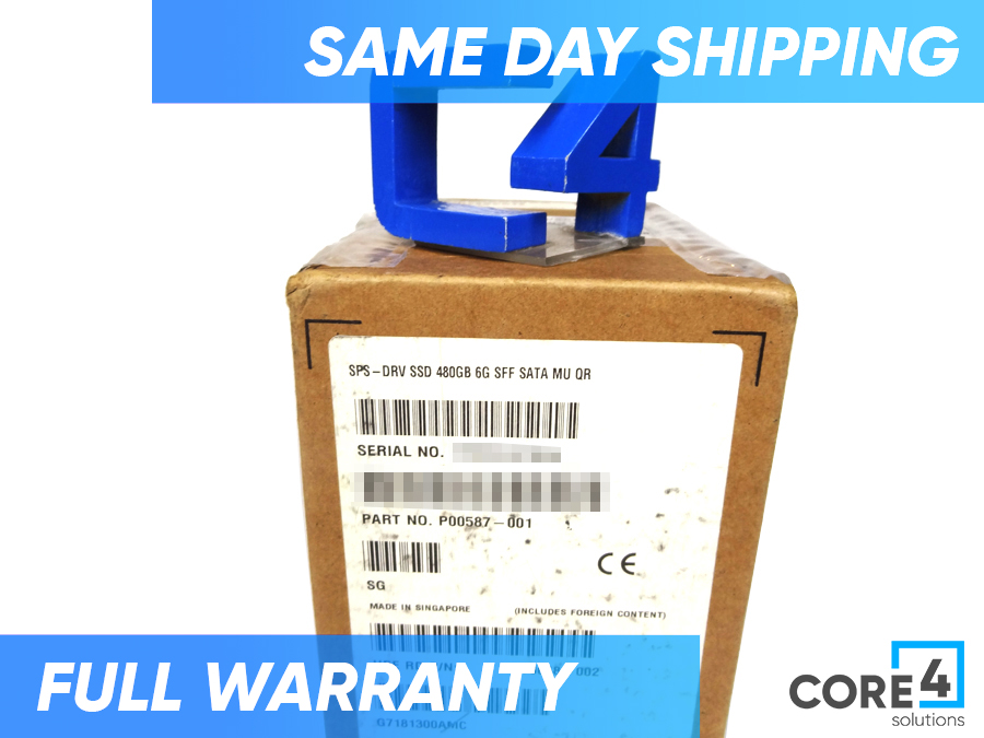 HP P00587-001 480GB 6G SFF SATA MU QR *New Sealed*
