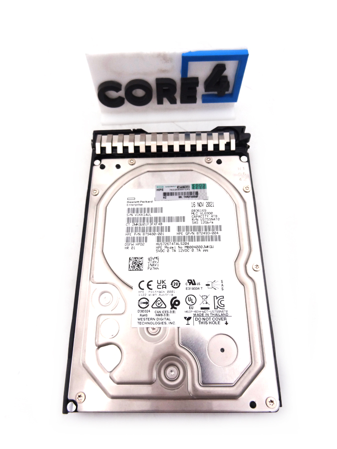 HP P00670-001 HPE 4TB 12G SAS LFF DS HDD