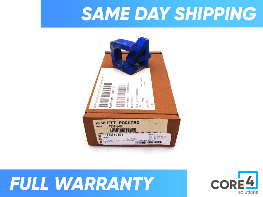 HP P03731-001 CA, Slimline x8 PCIe, MB NVME add-in *New Bulk*