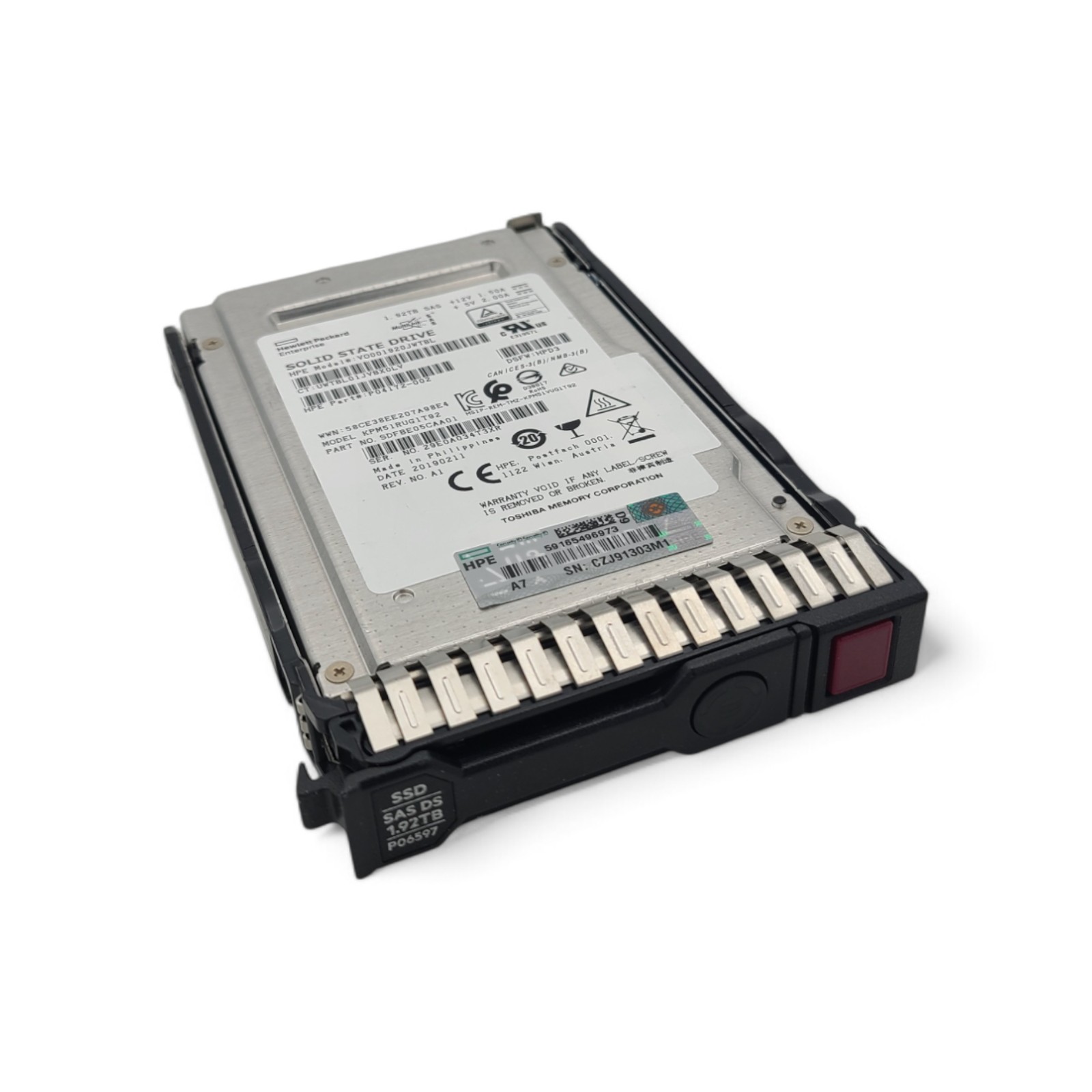 HP P04519-B21 HPE 1.92TB SAS 12G RI SFF SSD