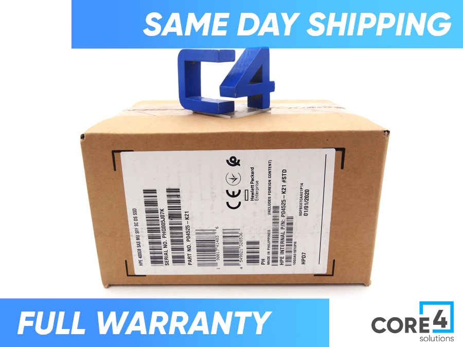 HP P04525-K21 400GB SAS 12G MU SFF SSD *New Sealed* - P04525-B21, P06576-001