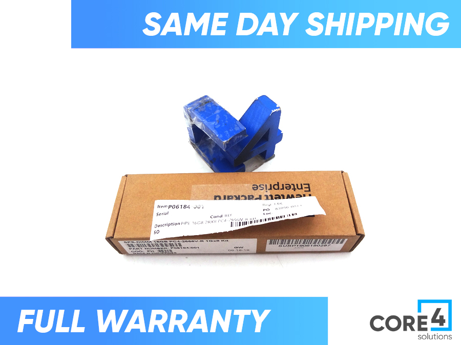 HP P06184-001 16GB 2RX8 PC4-2666V-R KIT *New Bulk* - P05586-B21, P06183-001