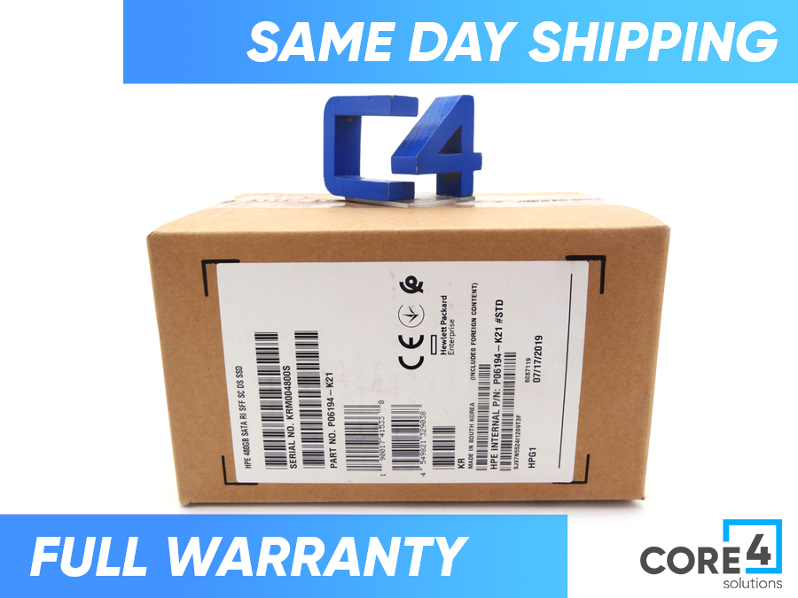 HP P06194-K21 480GB SATA 6G RI SFF SSD *New Sealed* - P06194-B21, P06571-001