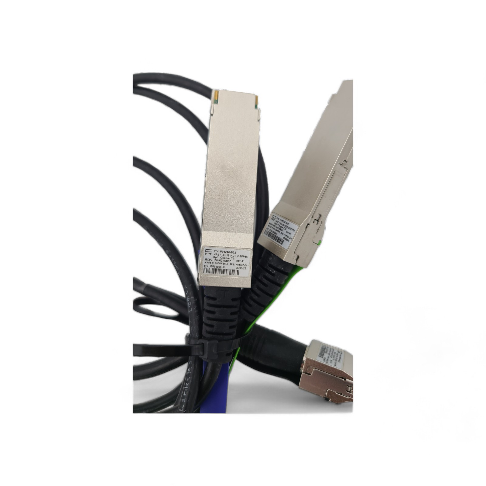 HP P06248-B22 HPE 200GBPS QSFP56 to 2xQSFP56 SLIT COPPER CABLE
