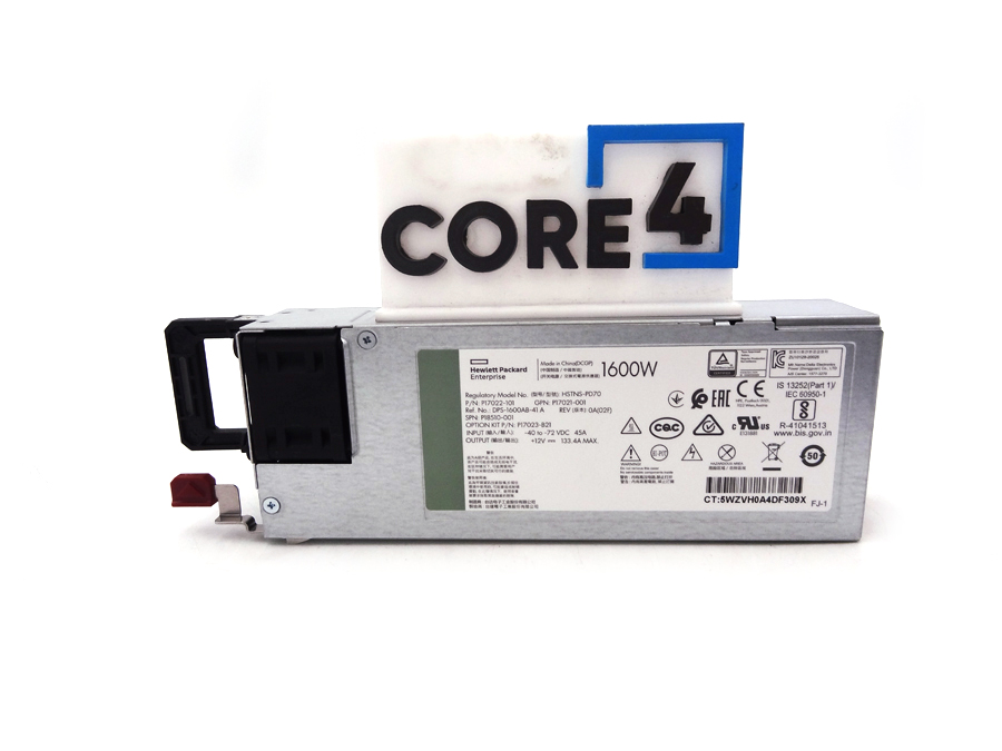HP P17023-B21 HP 1600W FlexSlot -48VDC Ht Plg Pwr Spl