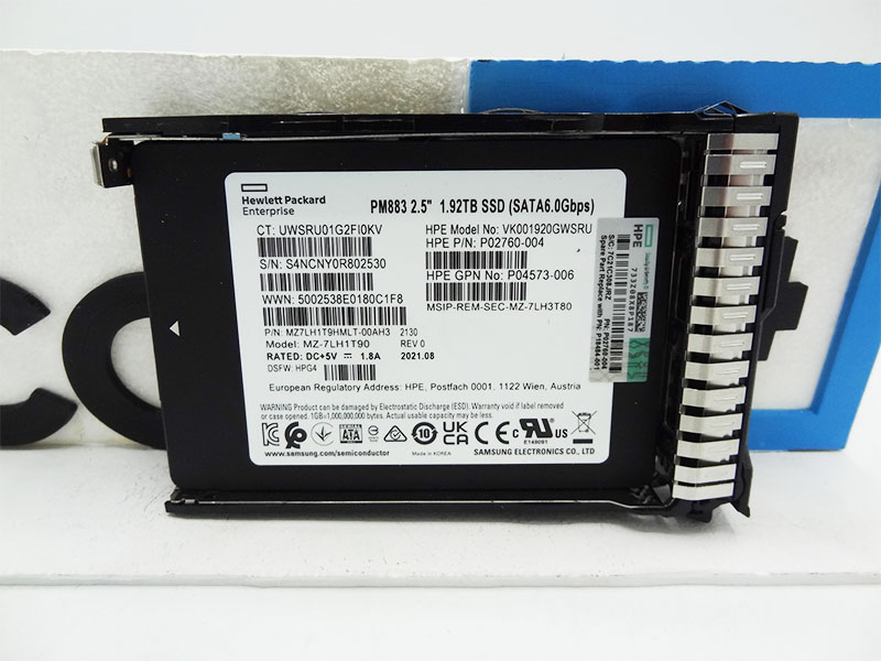 HP P18484-001 HPE 1.92TB SATA 6G RI MV SSD
