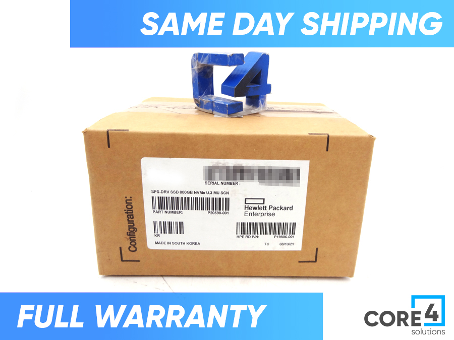 HP P20598-001 SSD 800GB NVMe U.3 MU SCN *New Bulk*