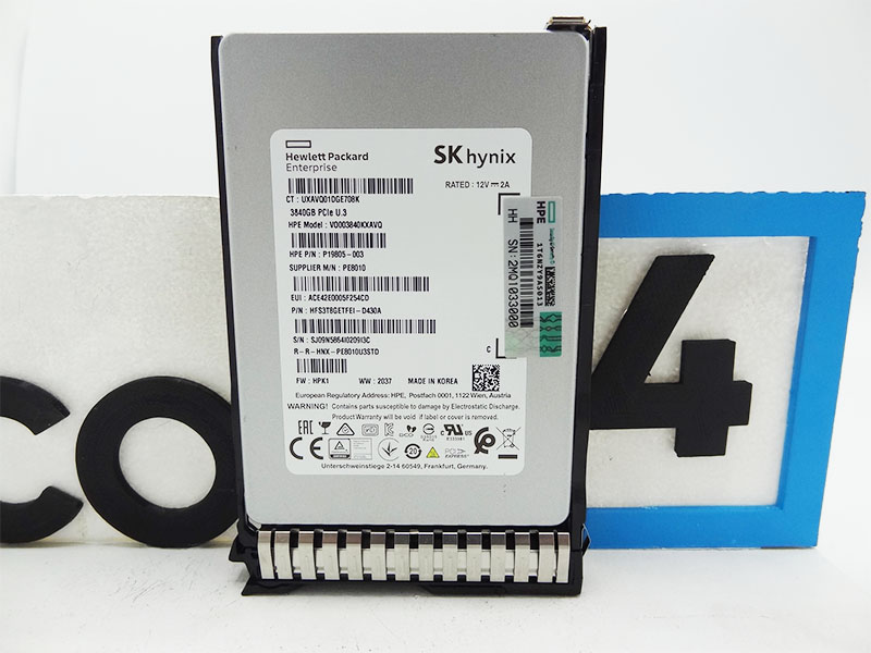 HP P20614-001 HPE 3.84TB NVME GEN4 MAINSTREAM PERFORMANCE RI SSD