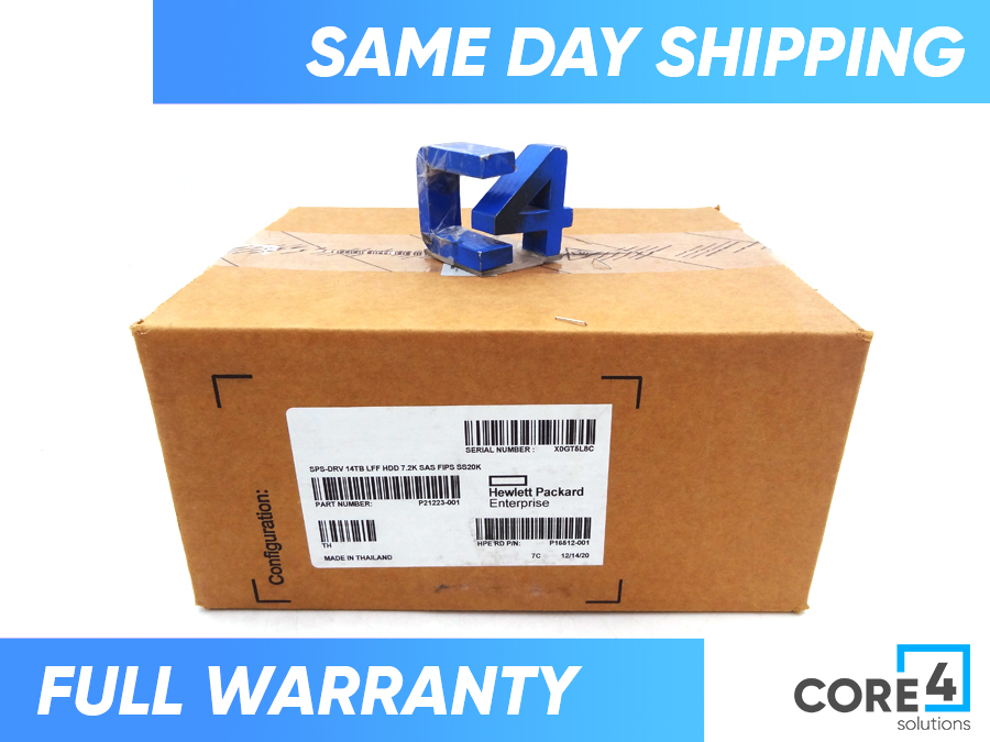 HP P21223-001 SPS-DRV 14TB LFF HDD 7.2K SAS FIPS SS20K 
