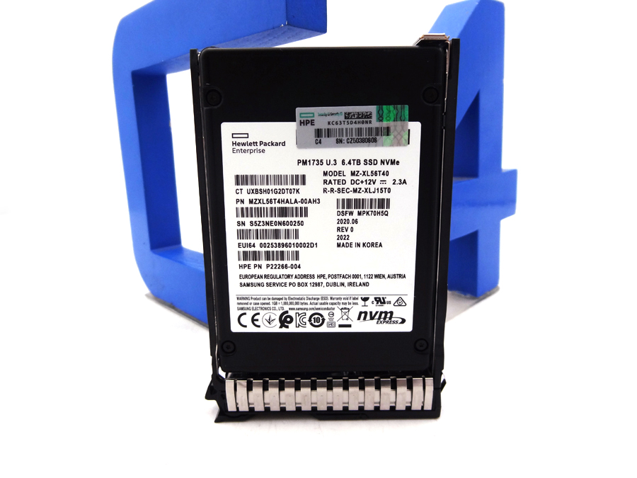 HP P26416-001 HPE 6.4TB NVME GEN4 HIGH PERFORMANCE MIXED USE SFF SCN U.3