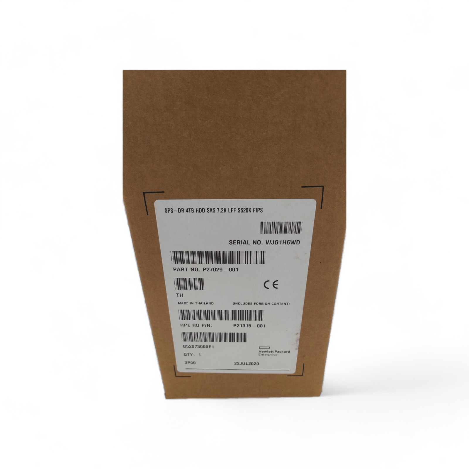 HP P27029-001 HPE 3PAR 20000 4TB SAS 7.2K LFF FIPS