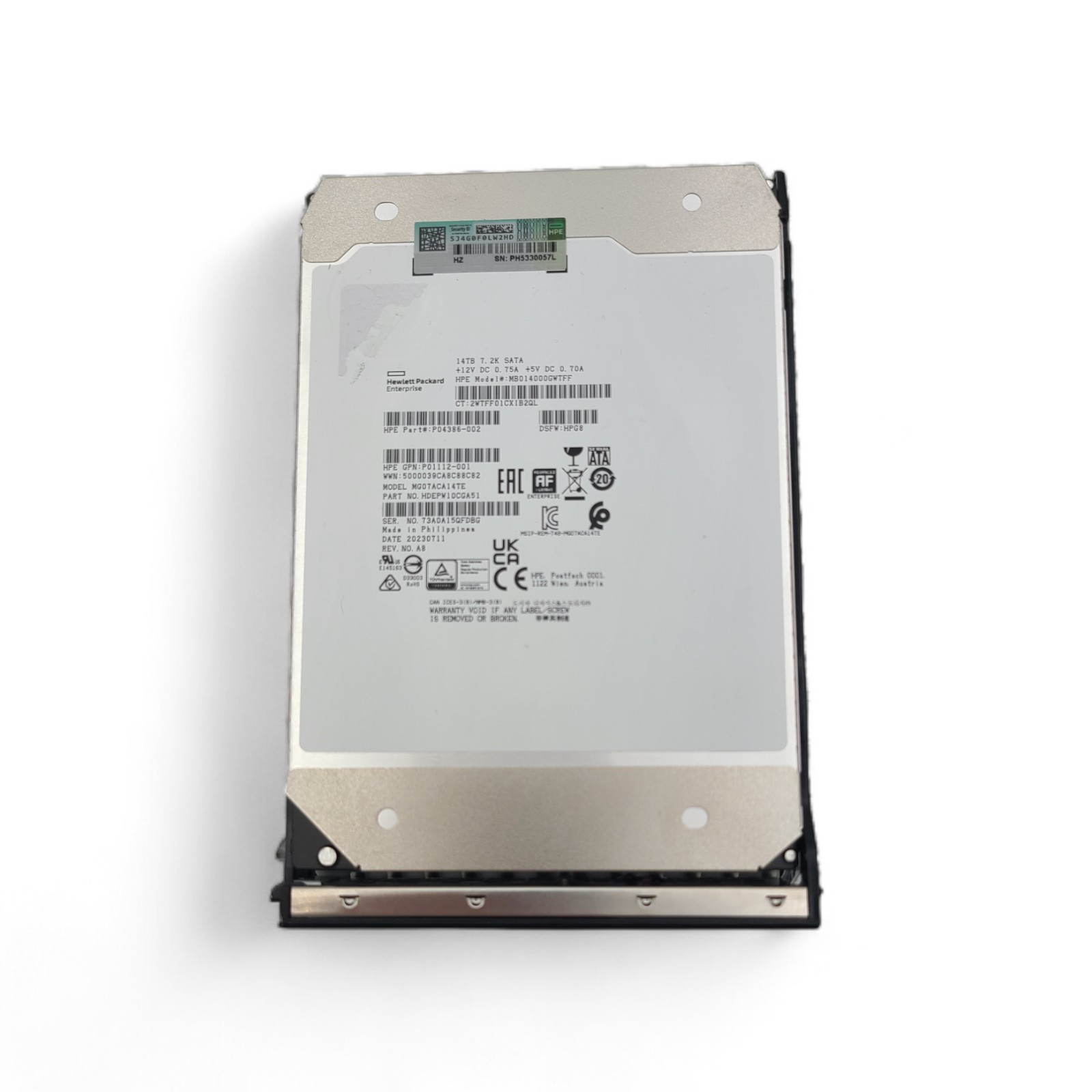 HP P28255-001 HP 14TB 7.2K LFF SATA LP DS 3.5in HDD