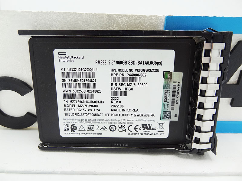 HP P40498-B21 HPE 960GB SATA 6G RI SFF BC MV SSD