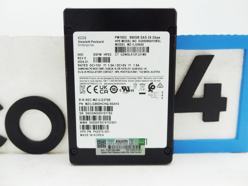 HP P42575-001 HPE 960GB SAS 24G RI SFF BC MV SSD