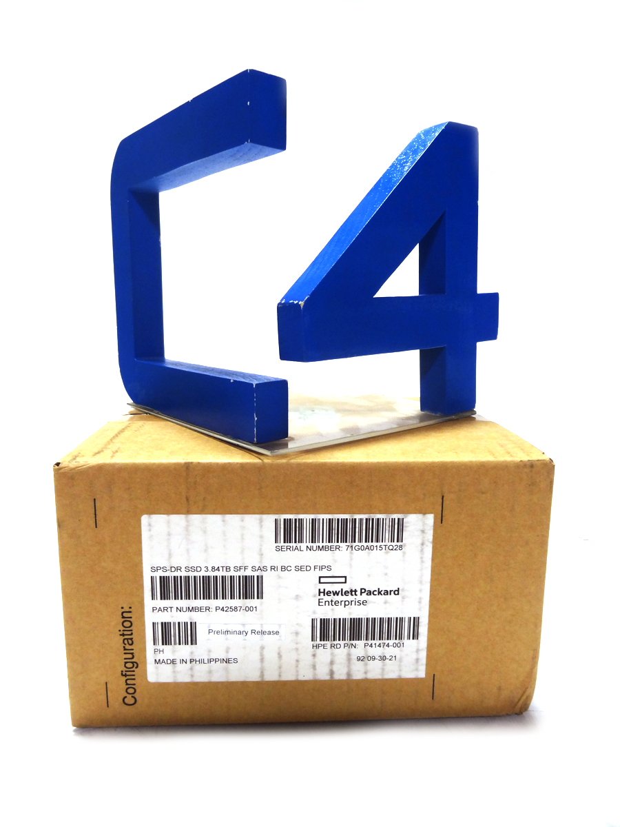 HP P42587-001 HPE 3.84TB SAS 24G RI SDD BC SED FIPS PM6 SS