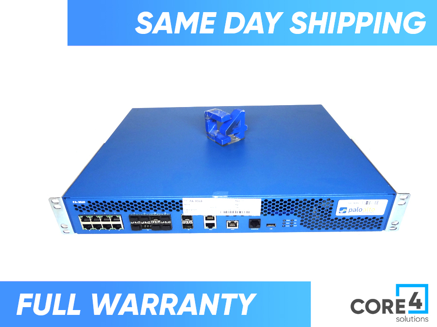 PALO ALTO PA-3060 LT Security Appliance Enterprise Firewall w/2x PSU