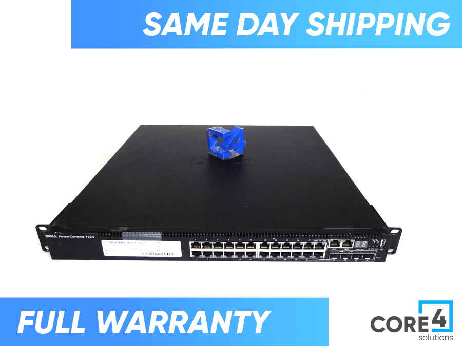 DELL POWERCONNECT 7024 SWITCH - CGRY2, F14WF, 469-4253