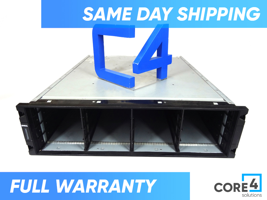 DELLEQUALLOGIC PS5000XV STORAGE CHASSIS W/ DUAL POWER, NO CONTROLLER, BEZEL OR RAILS - WILL BUILD TO SPEC