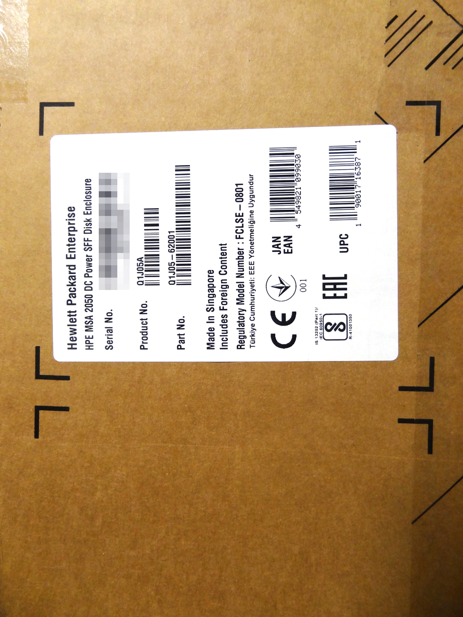 HP Q1J05A MSA 2050 DC POWER CARRIER *New Sealed*