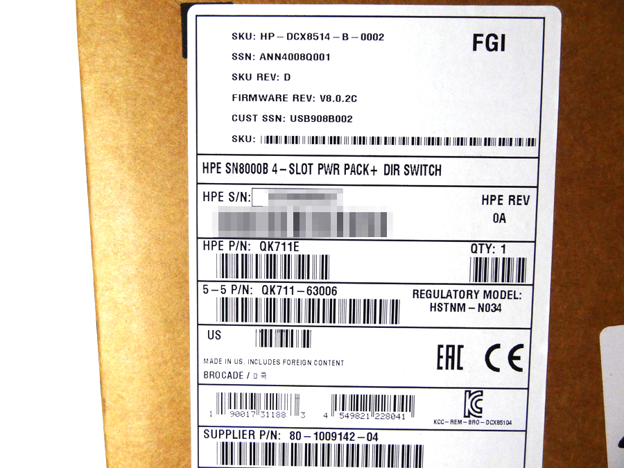 HP QK711E STOREFABRIC SN8000B POWER PACK *New Sealed* 