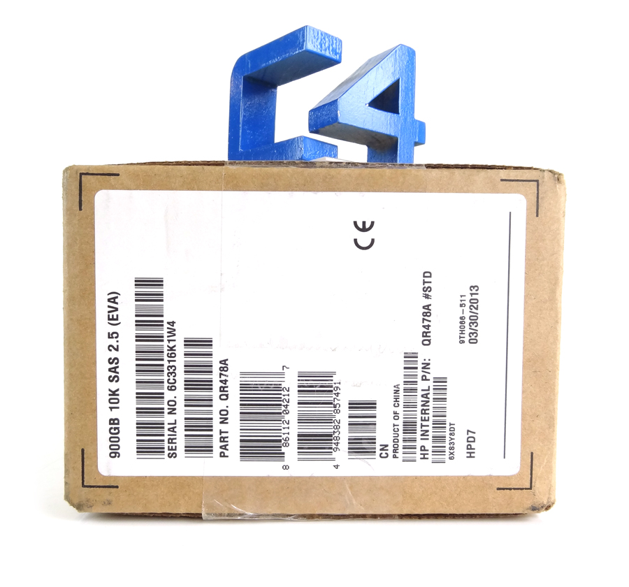 HP QR478A M6625 900GB 10k SAS 6GB 2.5" SFF HARD DRIVE WITH TRAY 665749-001 - NEW