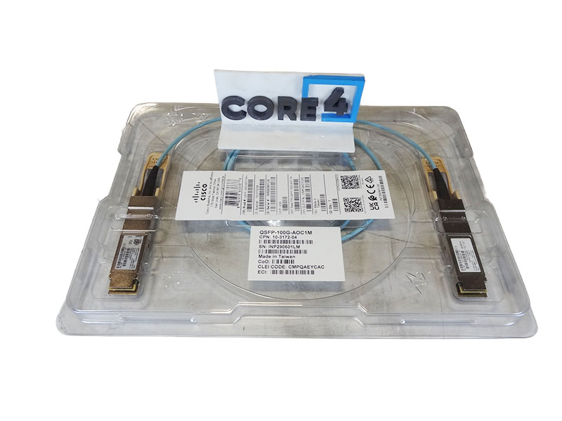 CISCO QSFP-100G-AOC1M QSFP-100G-AOC1M= CISCO 100G ACTIVE OPTICAL CABLE, 1M