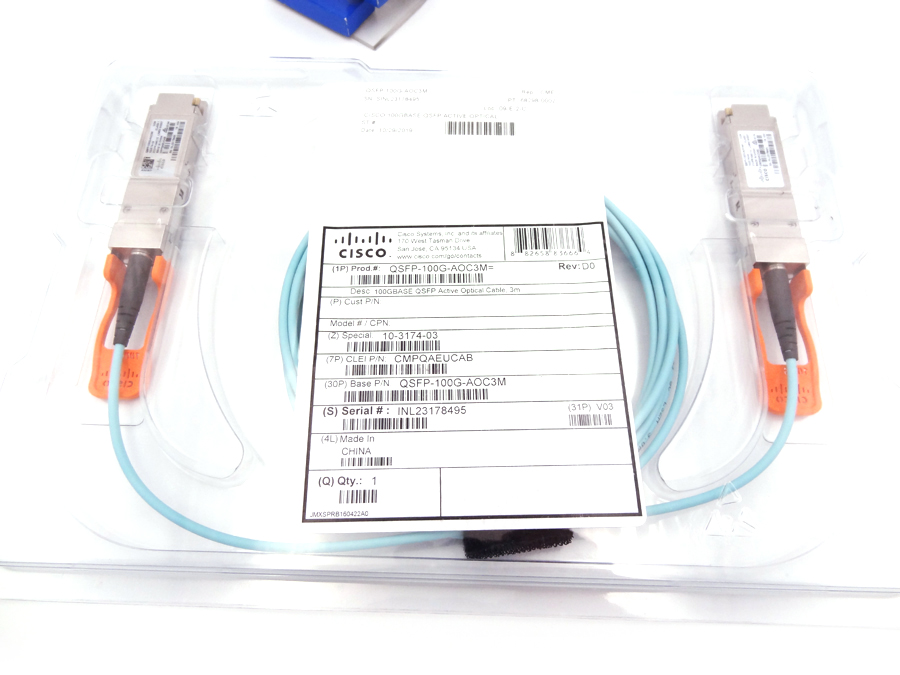 CISCO QSFP-100G-AOC3M 100GBASE QSFP *New Sealed*