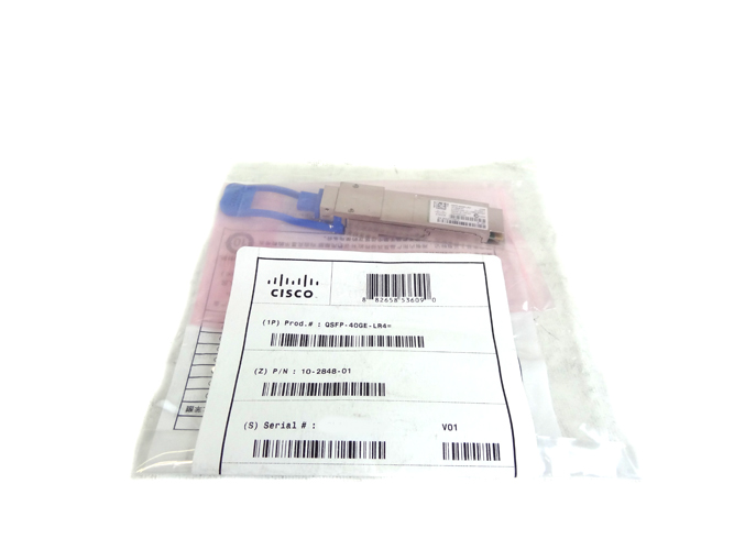 CISCO QSFP-40GE-LR4 QSFP+ 40GBASE-LR4 1310nm SMF LC - *NEW SEALED* GENUINE CISCO