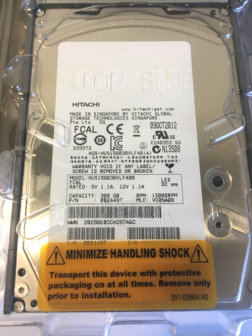 NETAPP X279A-R5 NETAPP 300GB 15K 3.5 FC HDD