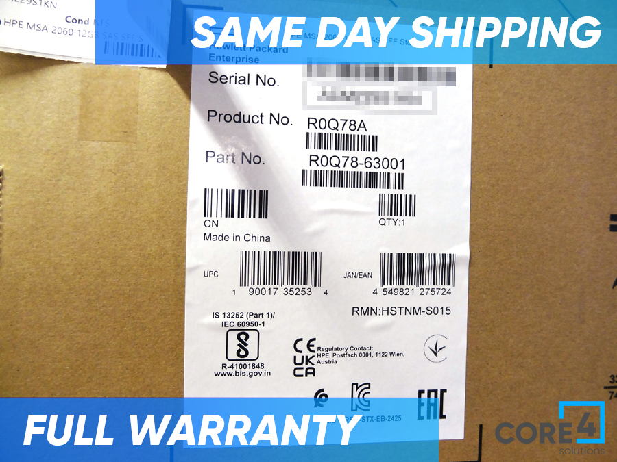 HP R0Q78A MSA 2060 12GB SAS SFF STORAGE *New Sealed*