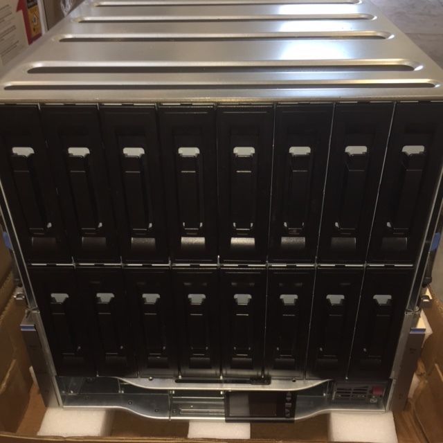 HP 681844-B21 HP-  BLC7000 ENCLOSURE RACK-MOUNTABLE - UP TO 16 BLADES- POWER SUPPLY - HOT-PLUG 2400 WATT