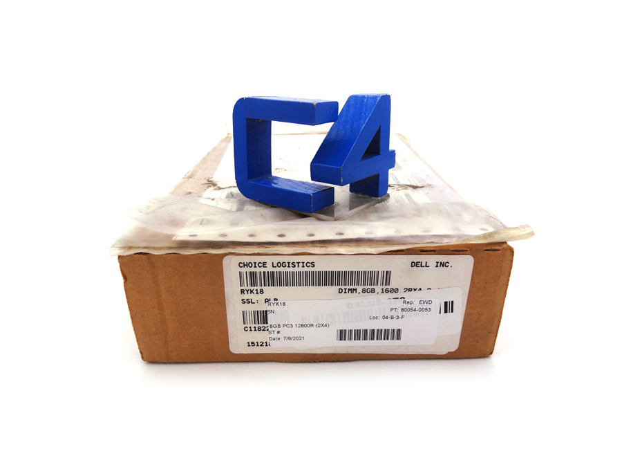DELL RYK18 8GB PC3 12800R (2X4) *New Bulk*