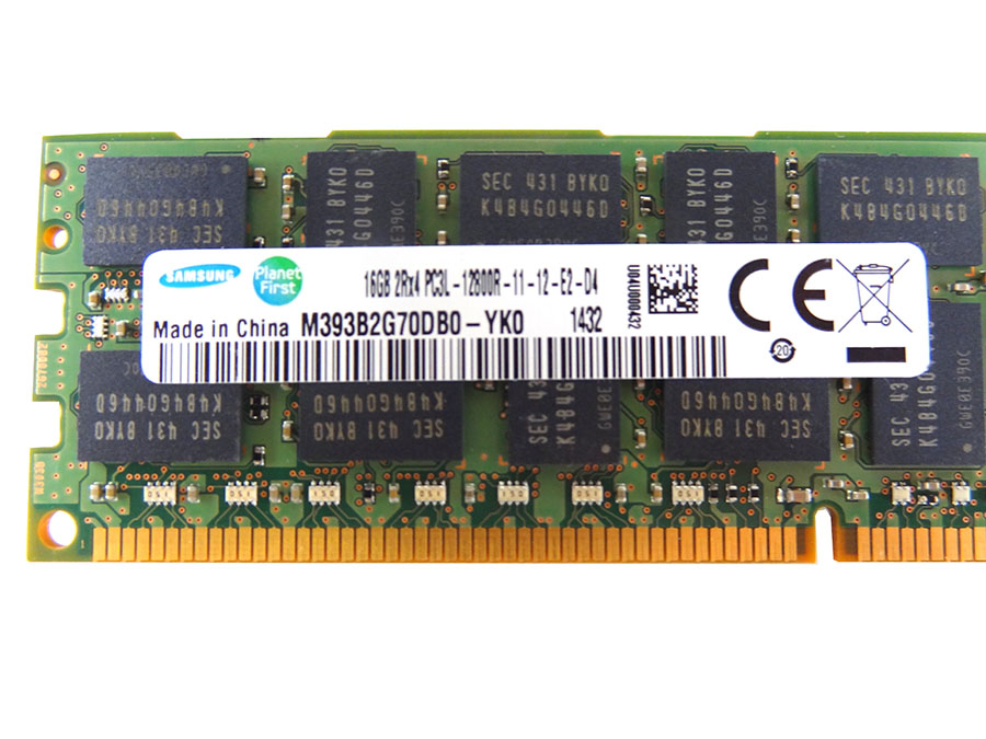 SAMSUNG M393B2G70DB0-YK0 16GB PC3L-12800R DDR3 MEMORY - 20D6F, HMT42GR7AFR4A-PB