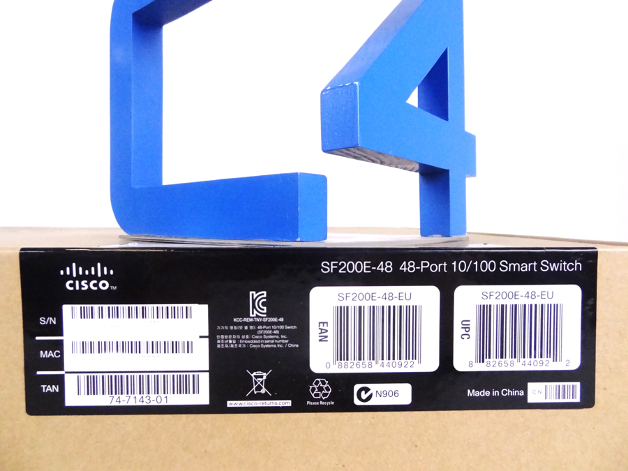 CISCO SF200E-48P-CN SF200E-48P 48PORT10/100POESMARTSWIH