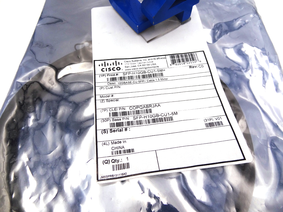 CISCO SFP-H10GB-CU1-5M 10GB 1.5M DAC - CABLE *New Sealed*