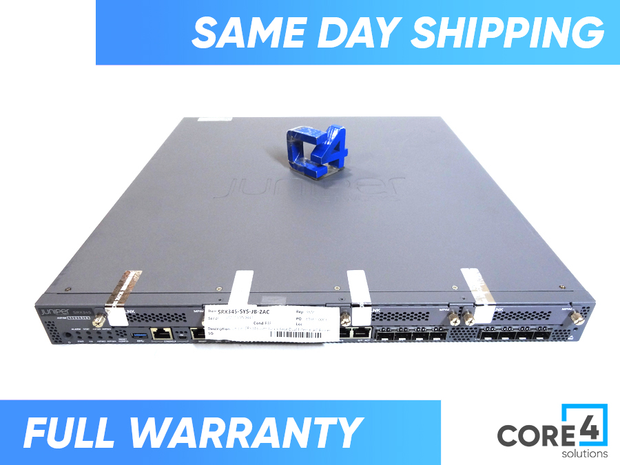 JUNIPER SRX345-SYS-JB-2AC SRX345 with Junos Base Dual Internal AC Power