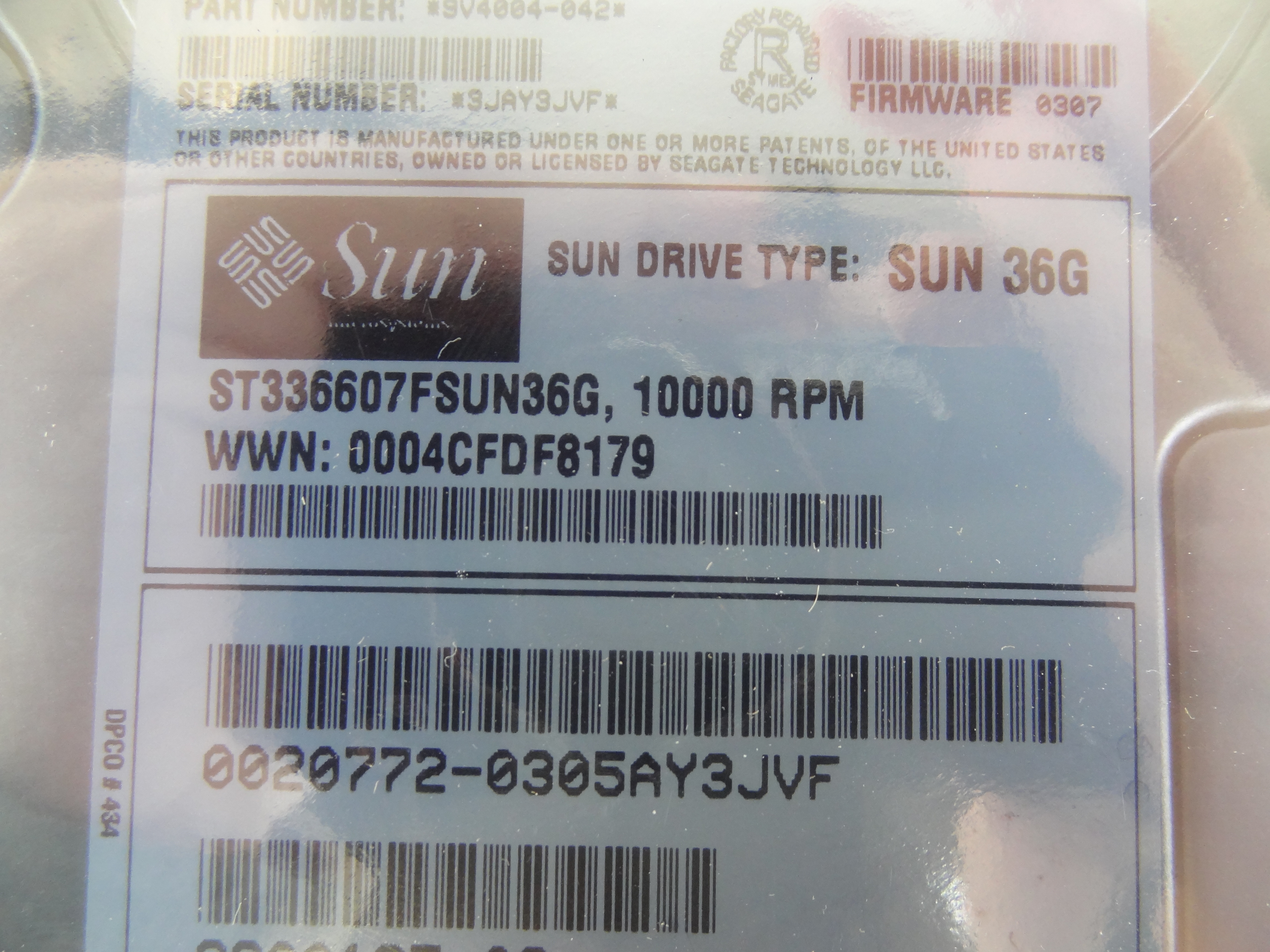 SUN 540-4525 36GB 10K FC DISK DRIVE 