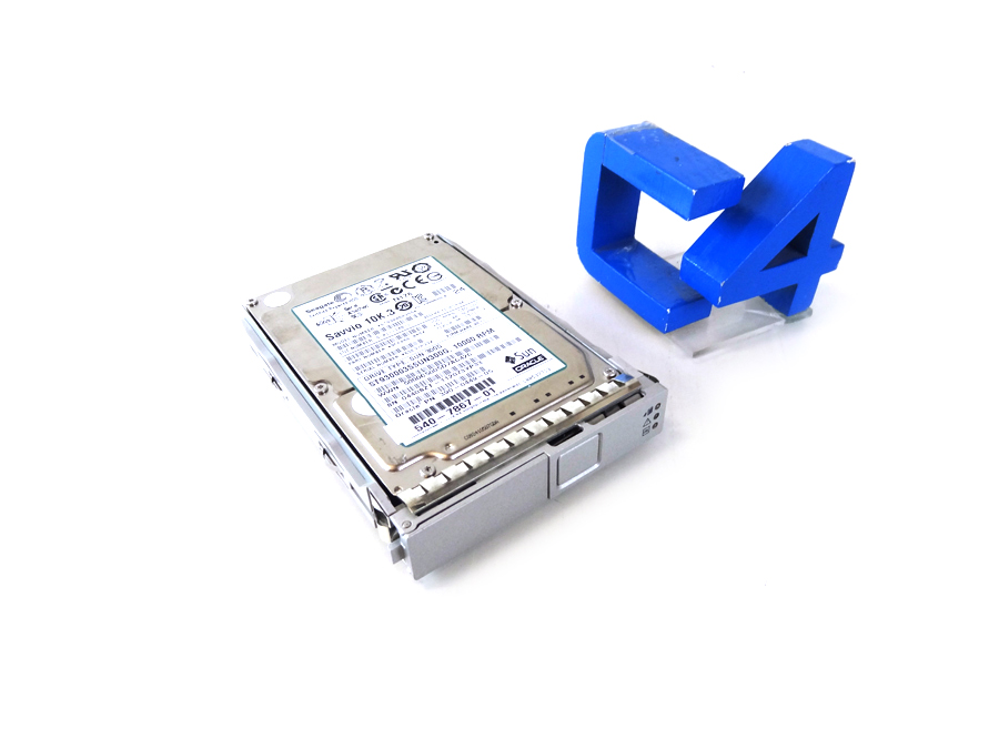 SUN 540-7867 300GB - 10000 RPM SAS, Disk Assembly with 1 bracket and 1 of the following disks: 