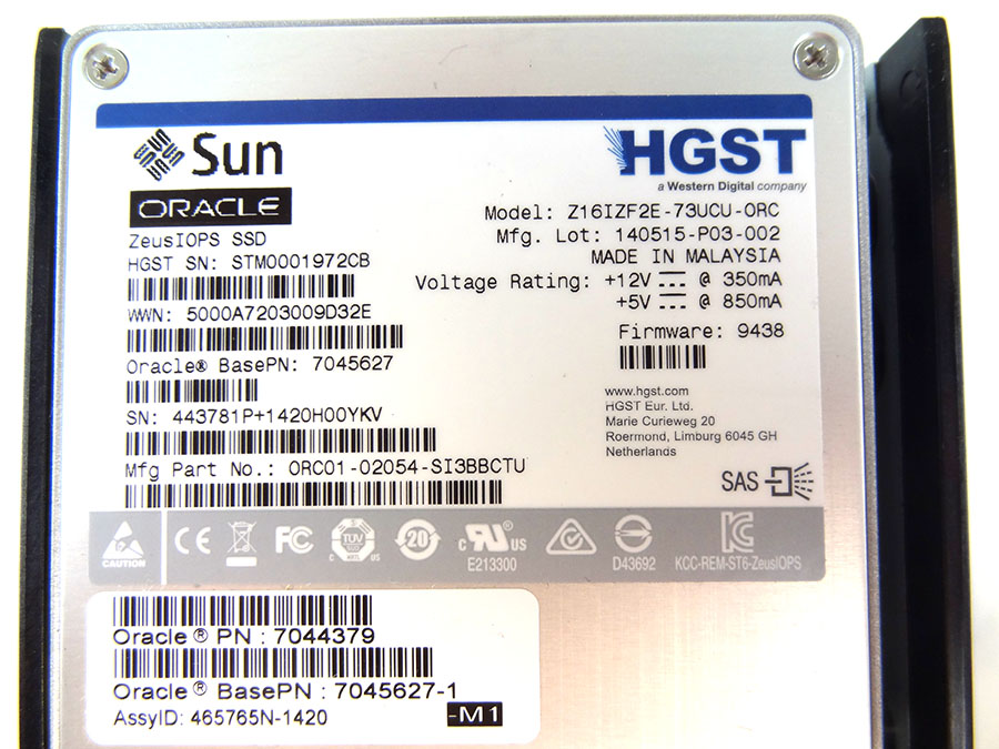 SUN 7044379 73GB SAS Solid State Drive Assembly - 7045627