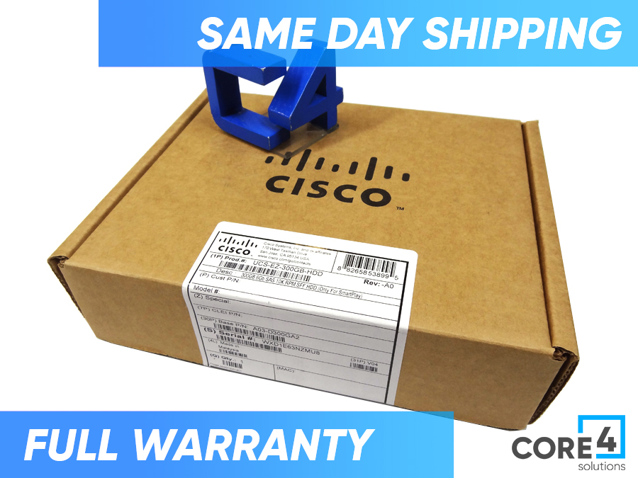 CISCO UCS-EZ-300GB-HDD 300GB 6GB SAS 10K RPM SFF HD *New Open Box*